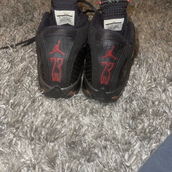 Air Jordan 14 “Last Shot” Black and Red Sneakers - Picture 3 of 3